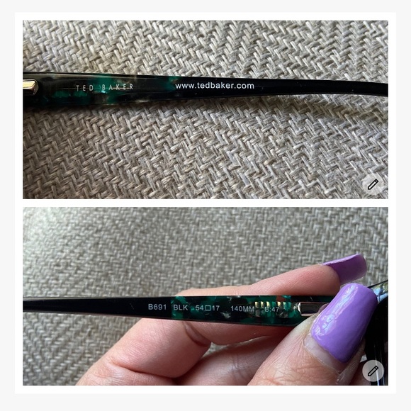 Ted Baker black framed sunglasses - Picture 8 of 9